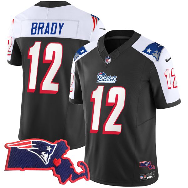 Men's Patriots 1996 Throwback State Patch Vapor Jersey - All Stitched - Image 4