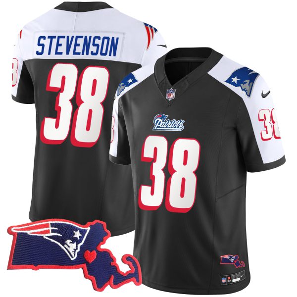 Men's Patriots 1996 Throwback State Patch Vapor Jersey - All Stitched - Image 5
