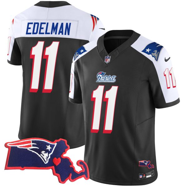Men's Patriots 1996 Throwback State Patch Vapor Jersey - All Stitched - Image 6