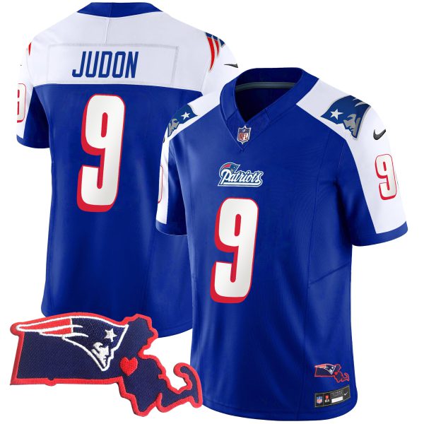 Men's Patriots 1996 Throwback State Patch Vapor Jersey - All Stitched - Image 8