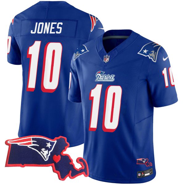 Men's Patriots 1996 Throwback State Patch Vapor Jersey - All Stitched - Image 13