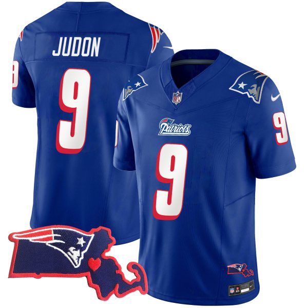 Men's Patriots 1996 Throwback State Patch Vapor Jersey - All Stitched - Image 14