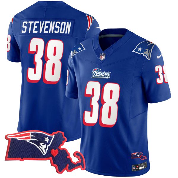 Men's Patriots 1996 Throwback State Patch Vapor Jersey - All Stitched - Image 17