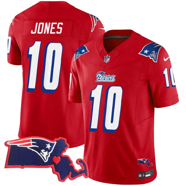 Men's Patriots 1996 Throwback State Patch Vapor Jersey - All Stitched - Image 19