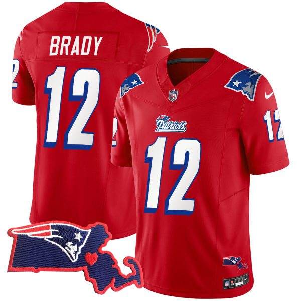 Men's Patriots 1996 Throwback State Patch Vapor Jersey - All Stitched - Image 22