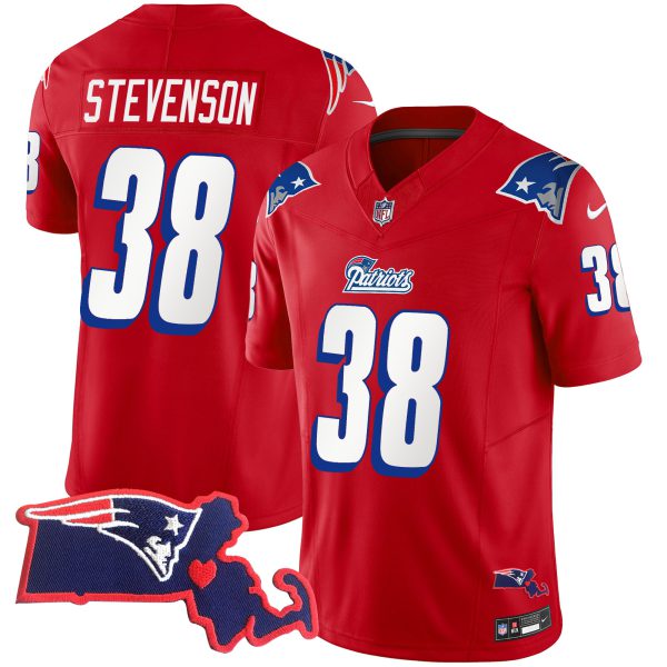 Men's Patriots 1996 Throwback State Patch Vapor Jersey - All Stitched - Image 23