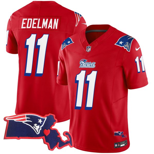 Men's Patriots 1996 Throwback State Patch Vapor Jersey - All Stitched - Image 24