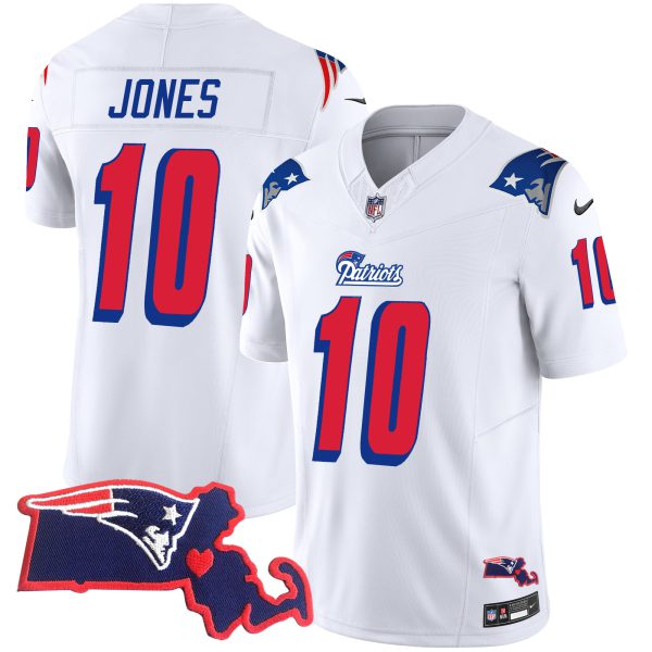 Men's Patriots 1996 Throwback State Patch Vapor Jersey - All Stitched - Image 25