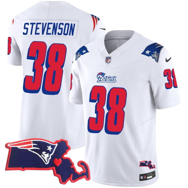 Men's Patriots 1996 Throwback State Patch Vapor Jersey - All Stitched - Image 29