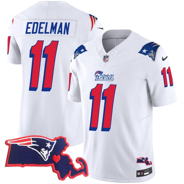 Men's Patriots 1996 Throwback State Patch Vapor Jersey - All Stitched - Image 30