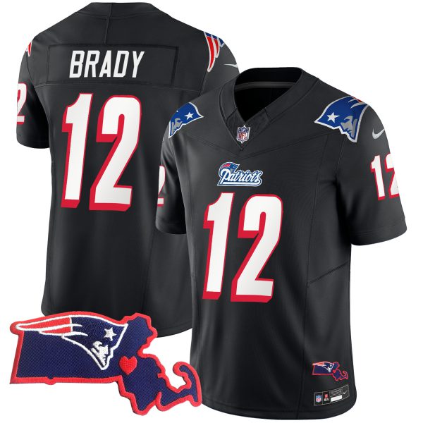 Men's Patriots 1996 Throwback State Patch Vapor Jersey - All Stitched - Image 34