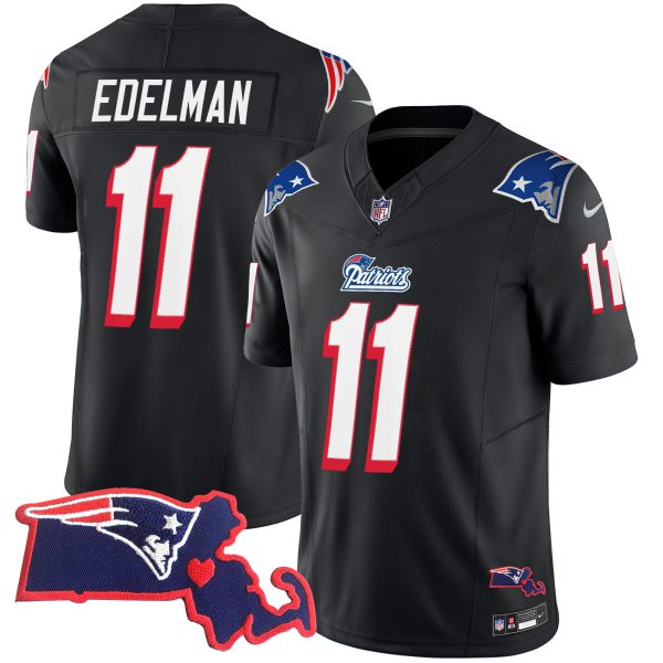 Men's Patriots 1996 Throwback State Patch Vapor Jersey - All Stitched - Image 36