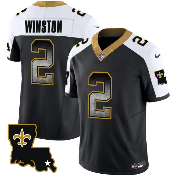 Men's Saints 1987 Legacy Arch Smoke Jersey - All Stitched - Image 6