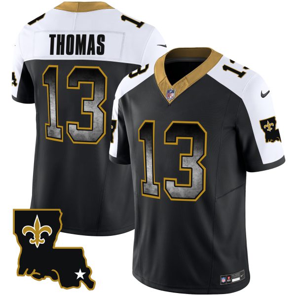 Men's Saints 1987 Legacy Arch Smoke Jersey - All Stitched - Image 7