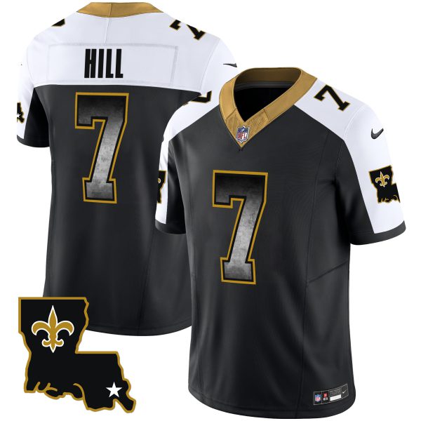 Men's Saints 1987 Legacy Arch Smoke Jersey - All Stitched - Image 8