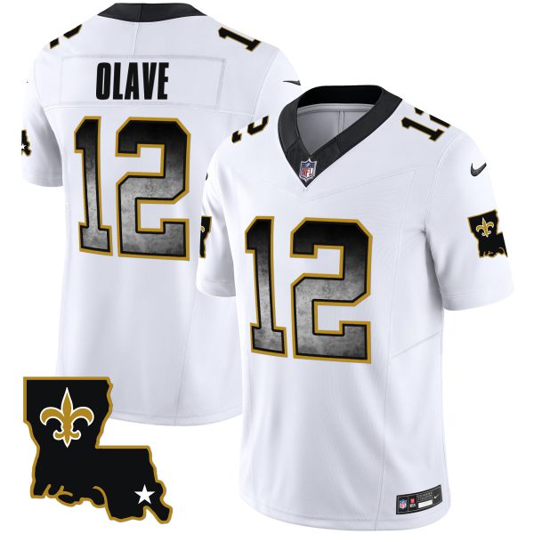 Men's Saints 1987 Legacy Arch Smoke Jersey - All Stitched - Image 10