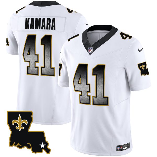 Men's Saints 1987 Legacy Arch Smoke Jersey - All Stitched - Image 11