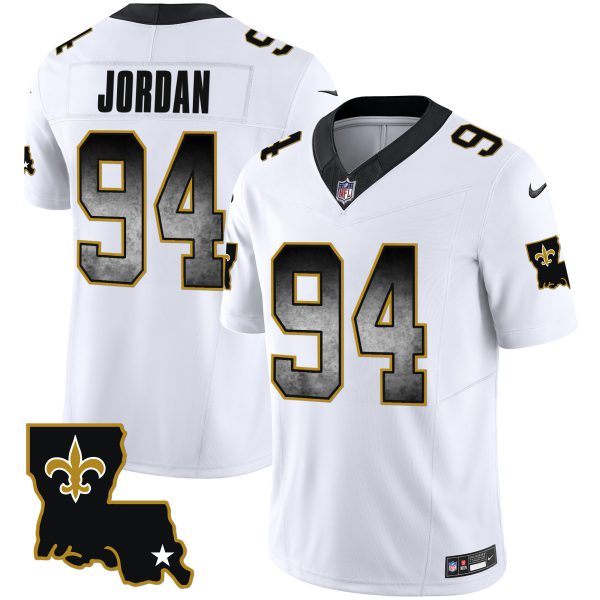 Men's Saints 1987 Legacy Arch Smoke Jersey - All Stitched - Image 12