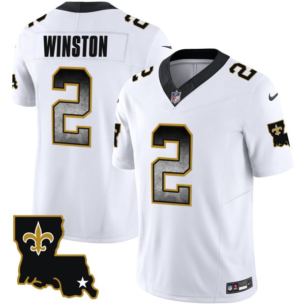 Men's Saints 1987 Legacy Arch Smoke Jersey - All Stitched - Image 15