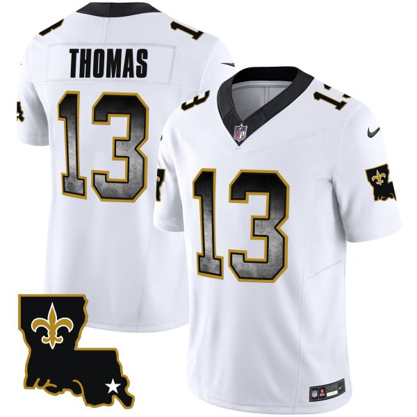 Men's Saints 1987 Legacy Arch Smoke Jersey - All Stitched - Image 16