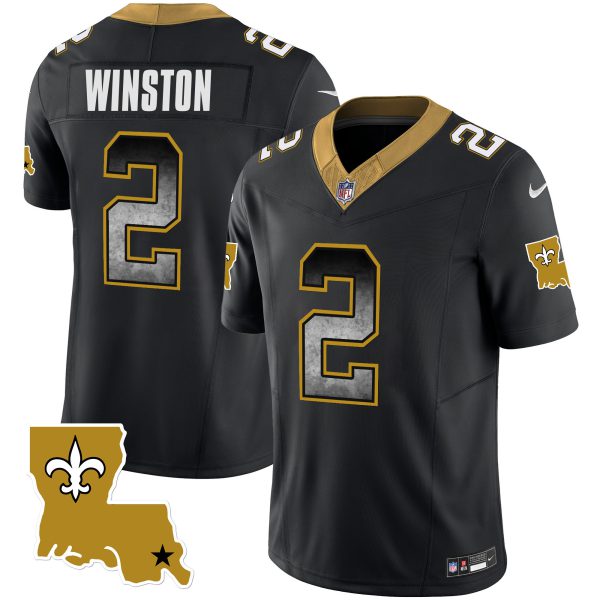 Men's Saints 1987 Legacy Arch Smoke Jersey - All Stitched - Image 24