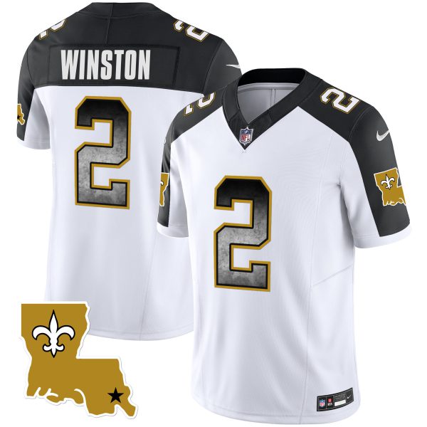 Men's Saints 1987 Legacy Arch Smoke Jersey - All Stitched - Image 42
