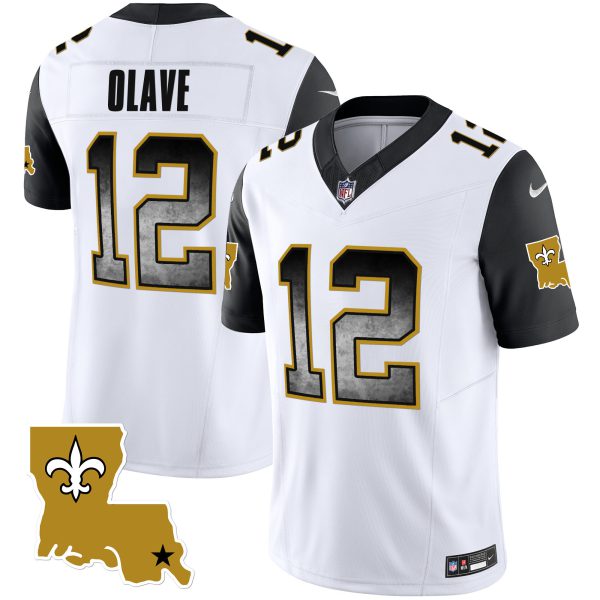 Men's Saints 1987 Legacy Arch Smoke Jersey - All Stitched - Image 46