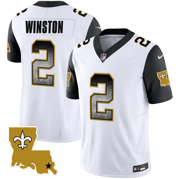 Men's Saints 1987 Legacy Arch Smoke Jersey - All Stitched - Image 51