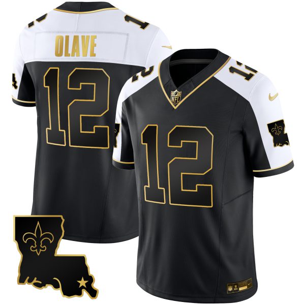 Men's Saints 1987 Legacy Gold Vapor Jersey - All Stitched - Image 2