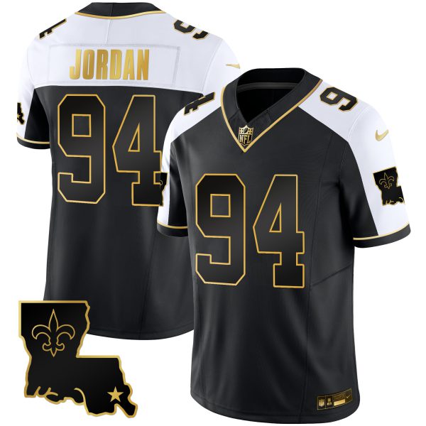 Men's Saints 1987 Legacy Gold Vapor Jersey - All Stitched - Image 4