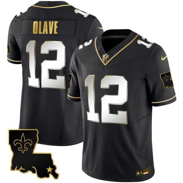 Men's Saints 1987 Legacy Gold Vapor Jersey - All Stitched - Image 12