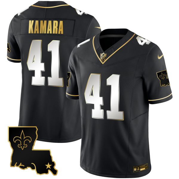 Men's Saints 1987 Legacy Gold Vapor Jersey - All Stitched - Image 13