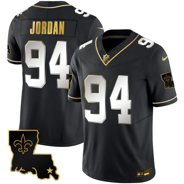 Men's Saints 1987 Legacy Gold Vapor Jersey - All Stitched - Image 14