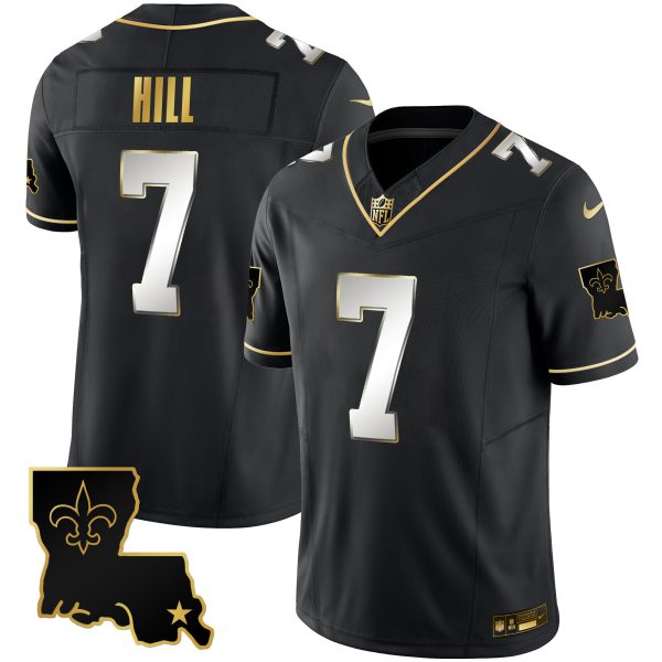 Men's Saints 1987 Legacy Gold Vapor Jersey - All Stitched - Image 19