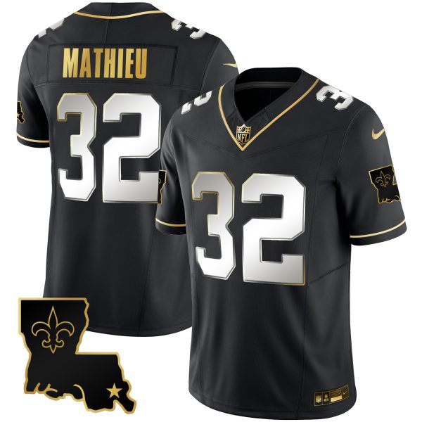 Men's Saints 1987 Legacy Gold Vapor Jersey - All Stitched - Image 20