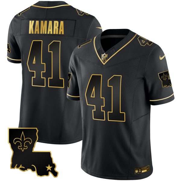 Men's Saints 1987 Legacy Gold Vapor Jersey - All Stitched - Image 23