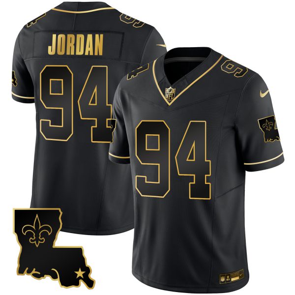 Men's Saints 1987 Legacy Gold Vapor Jersey - All Stitched - Image 24