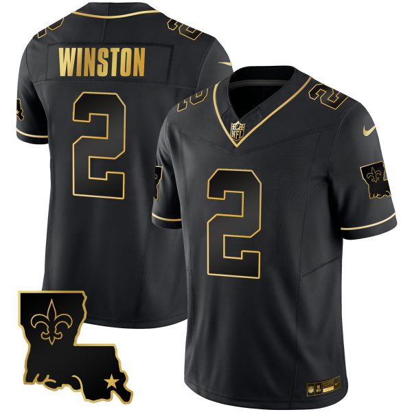 Men's Saints 1987 Legacy Gold Vapor Jersey - All Stitched - Image 27