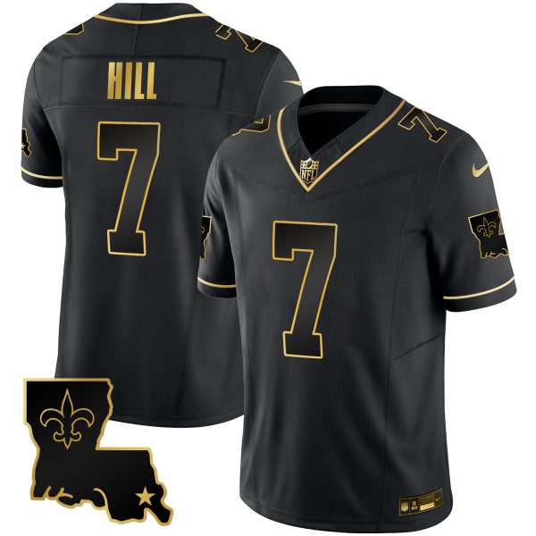 Men's Saints 1987 Legacy Gold Vapor Jersey - All Stitched - Image 29