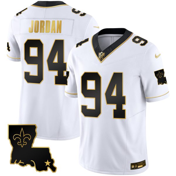 Men's Saints 1987 Legacy Gold Vapor Jersey - All Stitched - Image 34