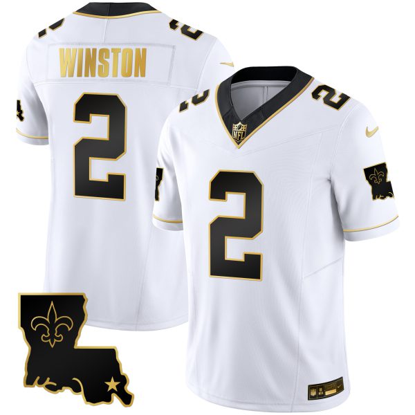 Men's Saints 1987 Legacy Gold Vapor Jersey - All Stitched - Image 37