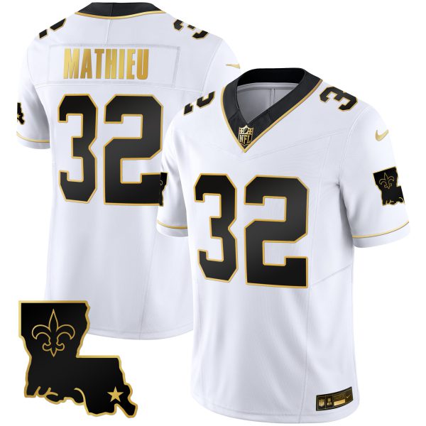 Men's Saints 1987 Legacy Gold Vapor Jersey - All Stitched - Image 40
