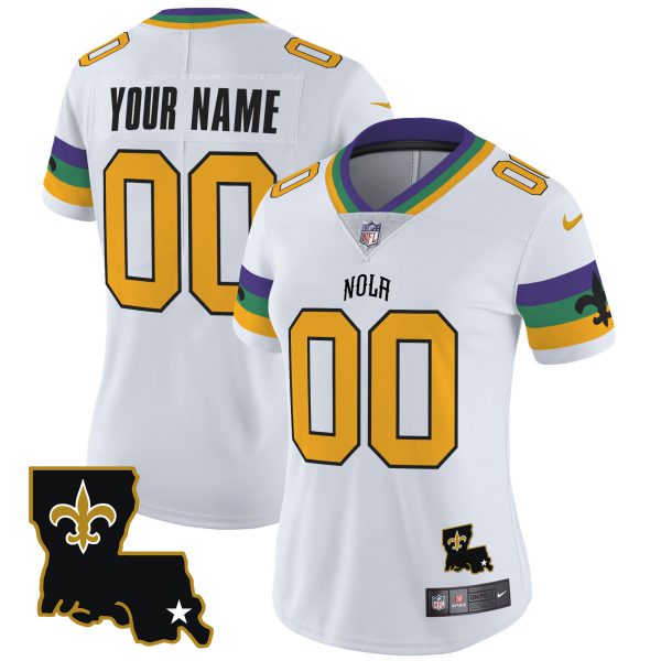 Saints 2024 New Orleans City Vapor Limited Custom Jersey - All Stitched - Image 5