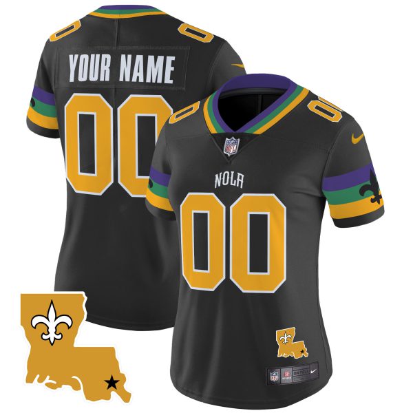 Saints 2024 New Orleans City Vapor Limited Custom Jersey - All Stitched - Image 6