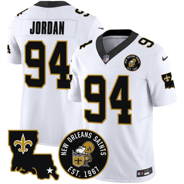 Men's Saints EST. 1967 Patch Vapor Jersey - All Stitched - Image 12