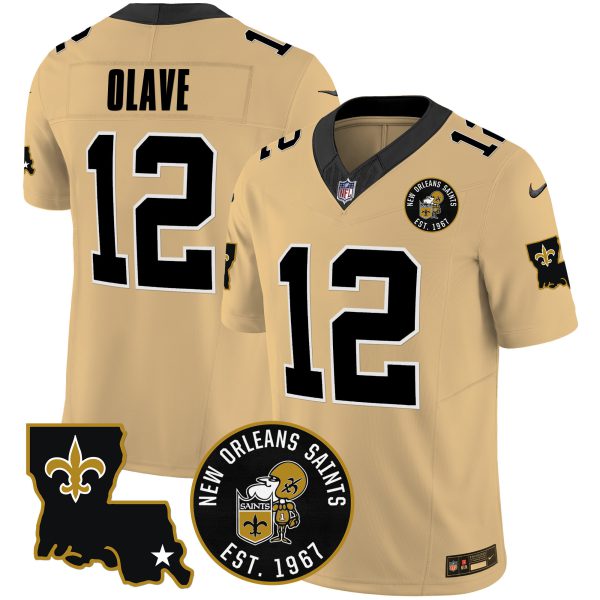 Men's Saints EST. 1967 Patch Vapor Jersey - All Stitched - Image 28
