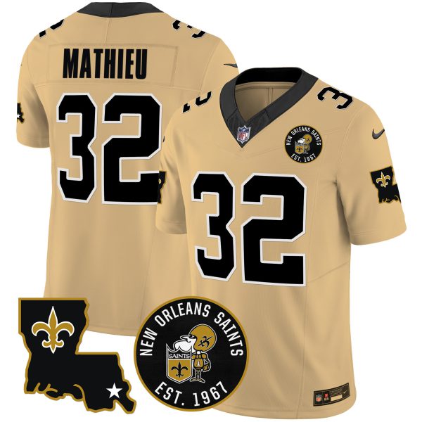 Men's Saints EST. 1967 Patch Vapor Jersey - All Stitched - Image 36