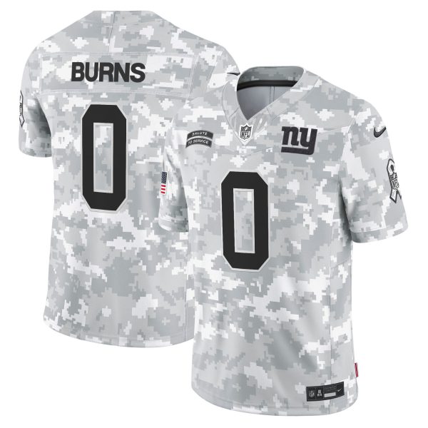 New York Giants 2024 Salute to Service Vapor Limited Jersey - Arctic Camo - All stitched - Image 4