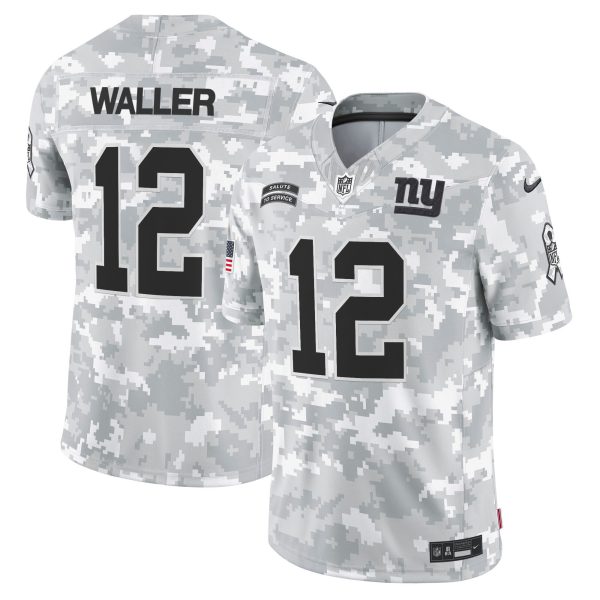 New York Giants 2024 Salute to Service Vapor Limited Jersey - Arctic Camo - All stitched - Image 5