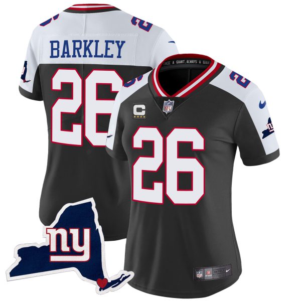 Women's Giants New York State Map Patch Limited Jersey V2 - All Stitched - Image 2